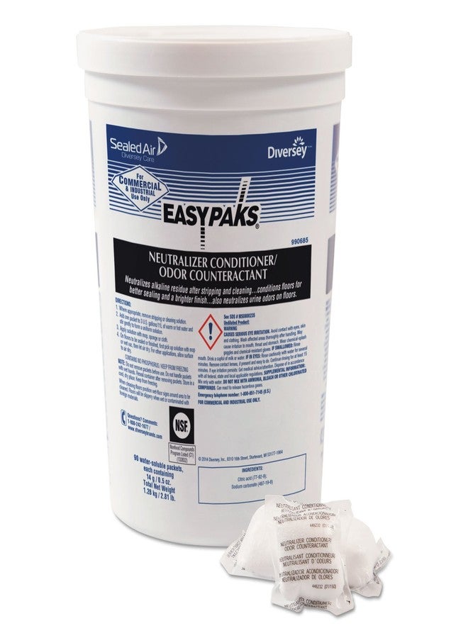 Easy Paks 990685 Neutralizer Conditioner/Odor Counteractant .5oz Packet 90/Tub 2 Tubs/Carton